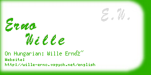 erno wille business card